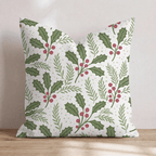 Highland Holly Throw Pillow throw pillow - Hillcroft Home