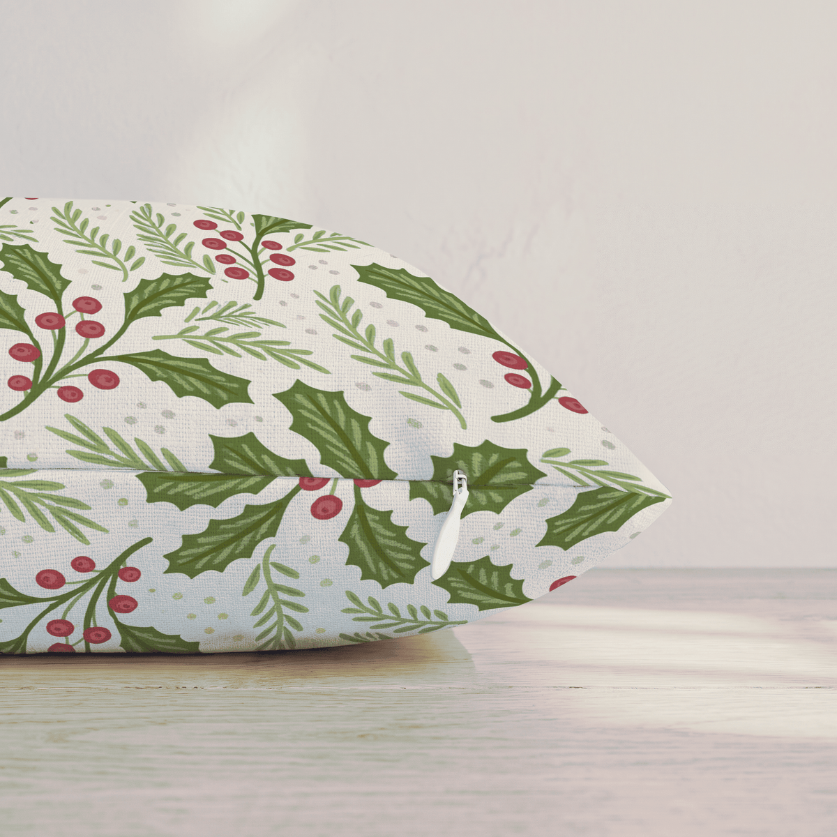 Highland Holly Throw Pillow throw pillow - Hillcroft Home