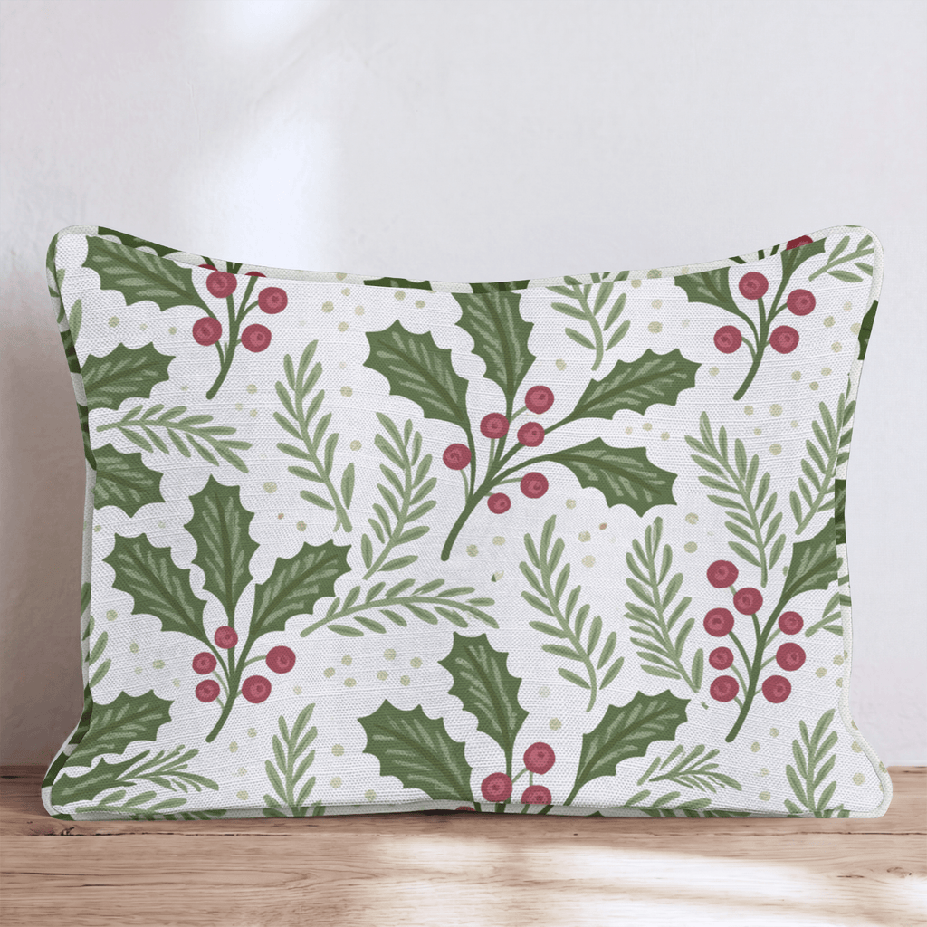Highland Holly Throw Pillow throw pillow - Hillcroft Home