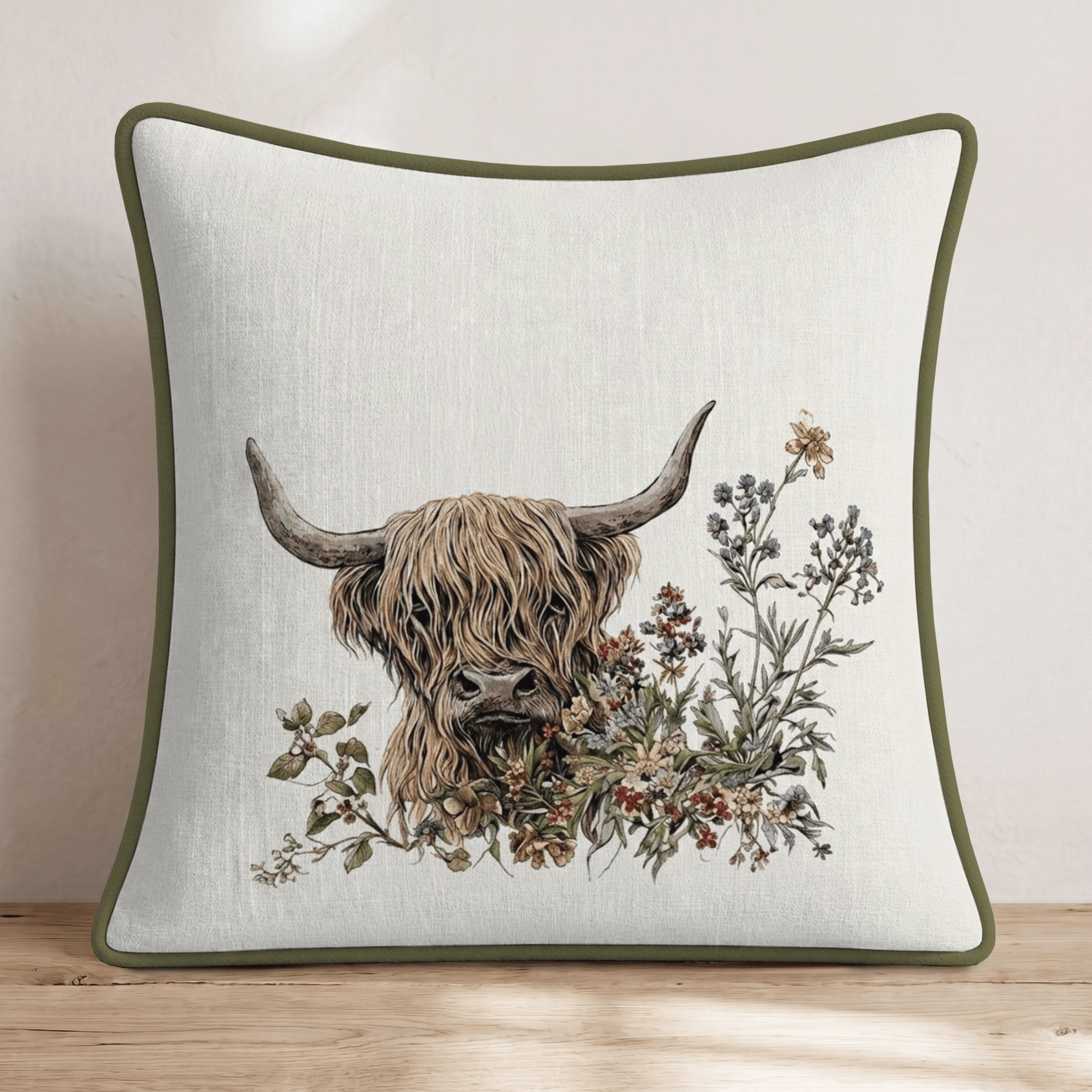 Highland Thistle Garden Throw Pillow - Hillcroft Home