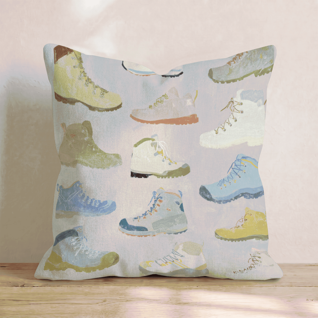 Hiking Boots Throw Pillow - Hillcroft Home