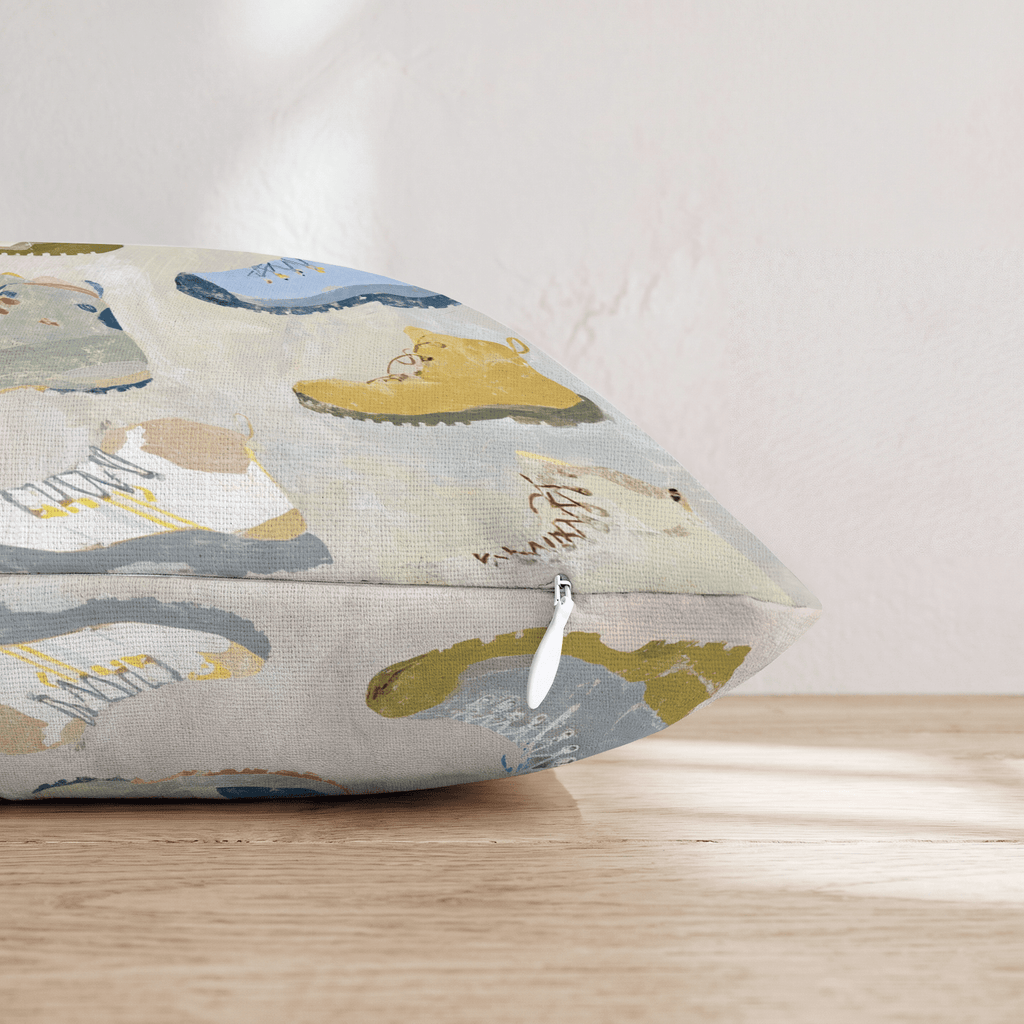 Hiking Boots Throw Pillow - Hillcroft Home