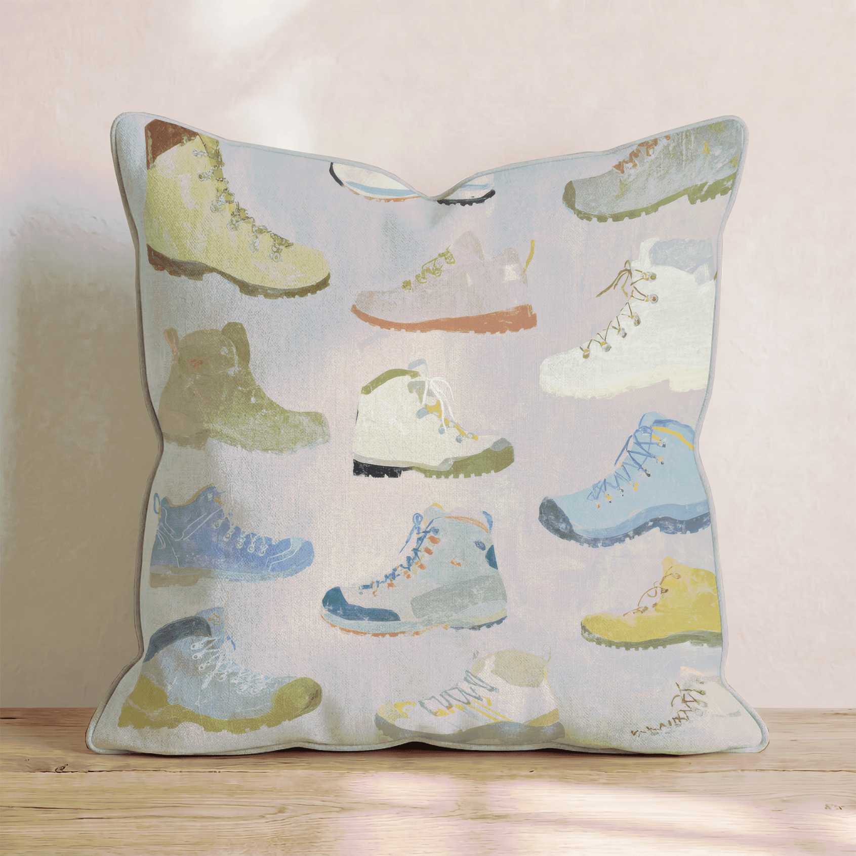 Hiking Boots Throw Pillow - Hillcroft Home
