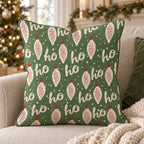 Ho Ho Holiday Throw Pillow throw pillow - Hillcroft Home