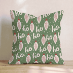 Ho Ho Holiday Throw Pillow throw pillow - Hillcroft Home