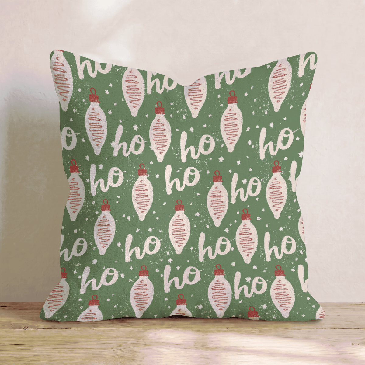 Ho Ho Holiday Throw Pillow throw pillow - Hillcroft Home
