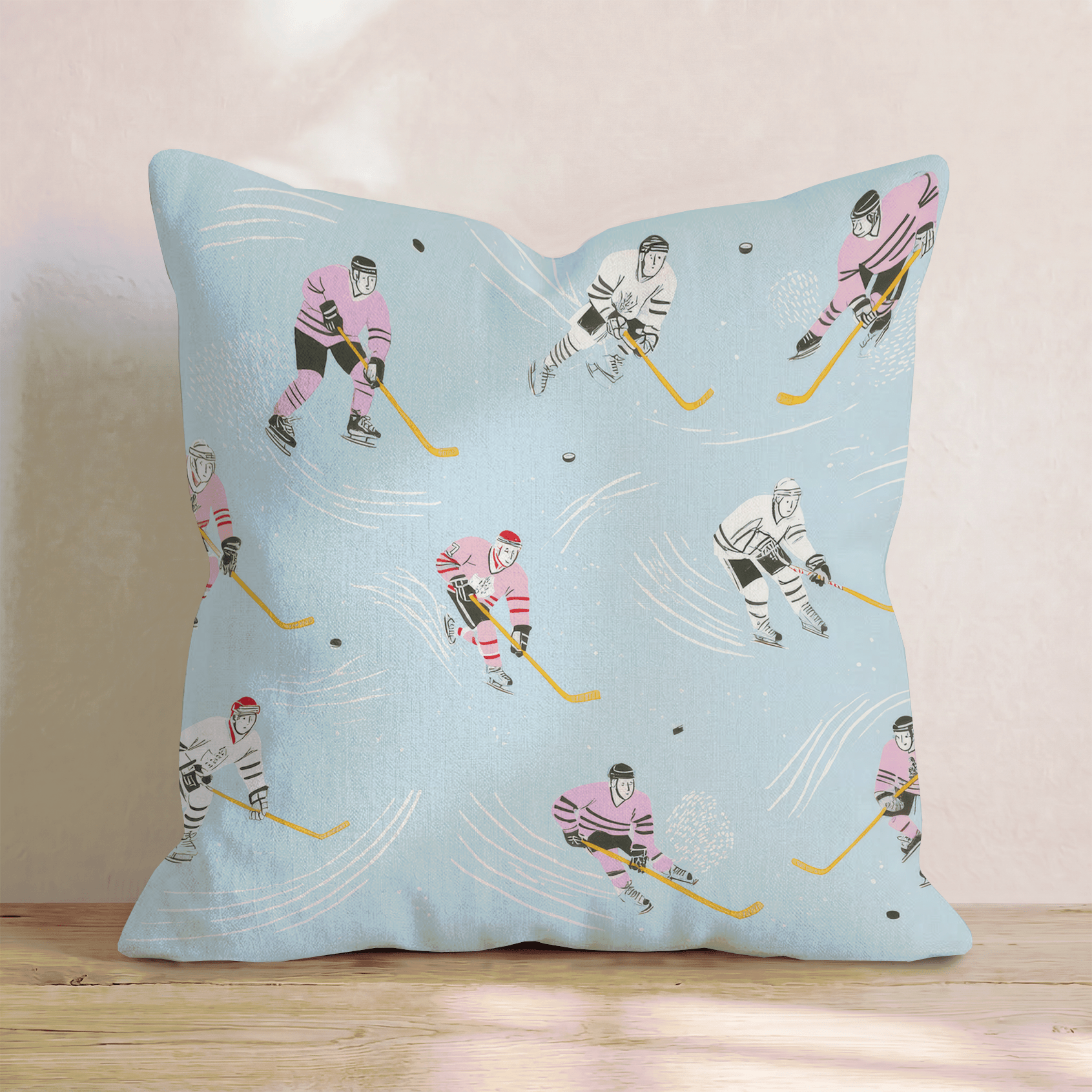 Hockey Club Throw Pillow - Hillcroft Home