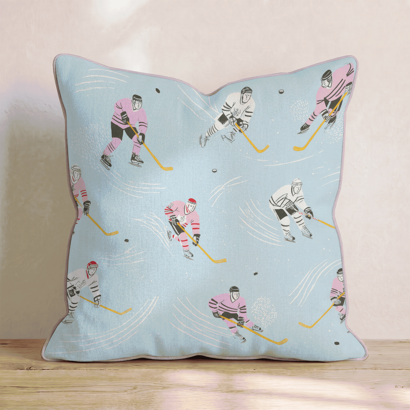 Hockey Club Throw Pillow - Hillcroft Home