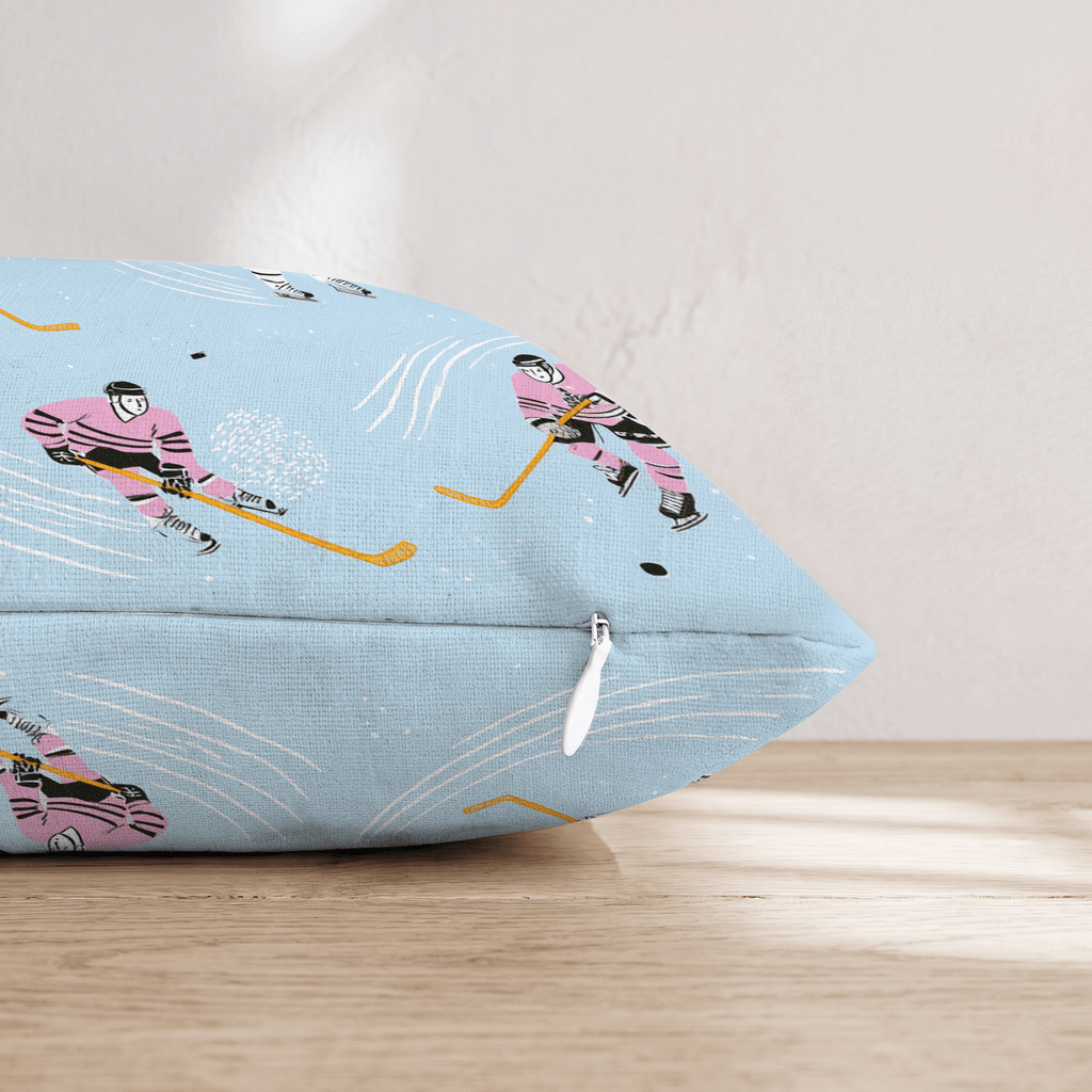 Hockey Club Throw Pillow - Hillcroft Home