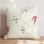 Hockey Plays and FIghts Throw Pillow - Hillcroft Home
