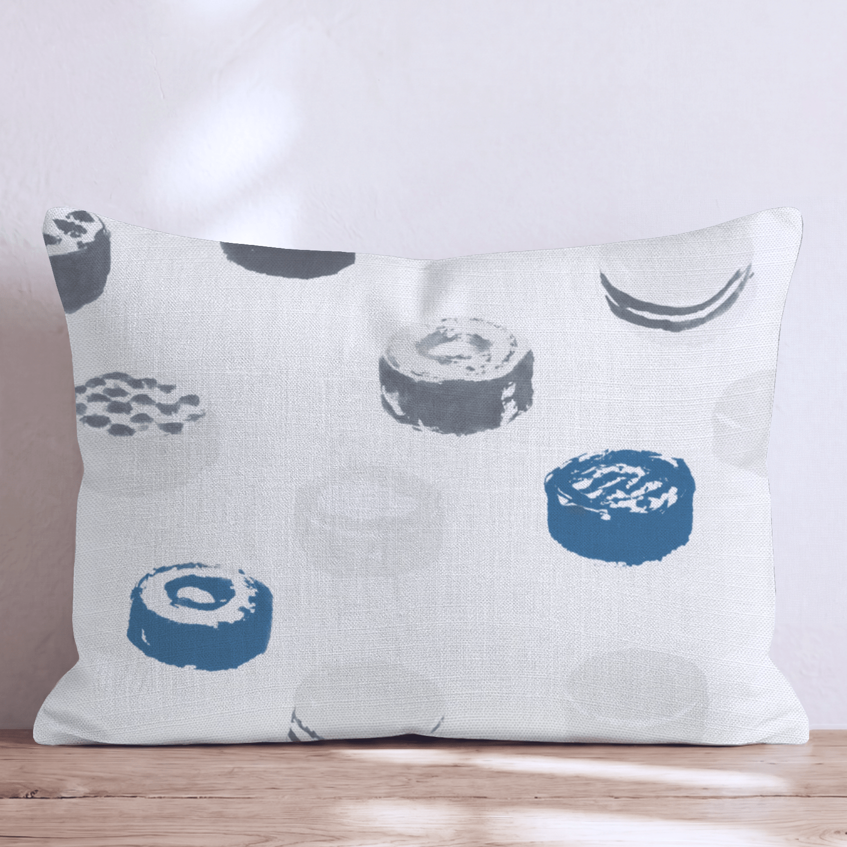 Hockey Pucks Throw Pillow - Hillcroft Home