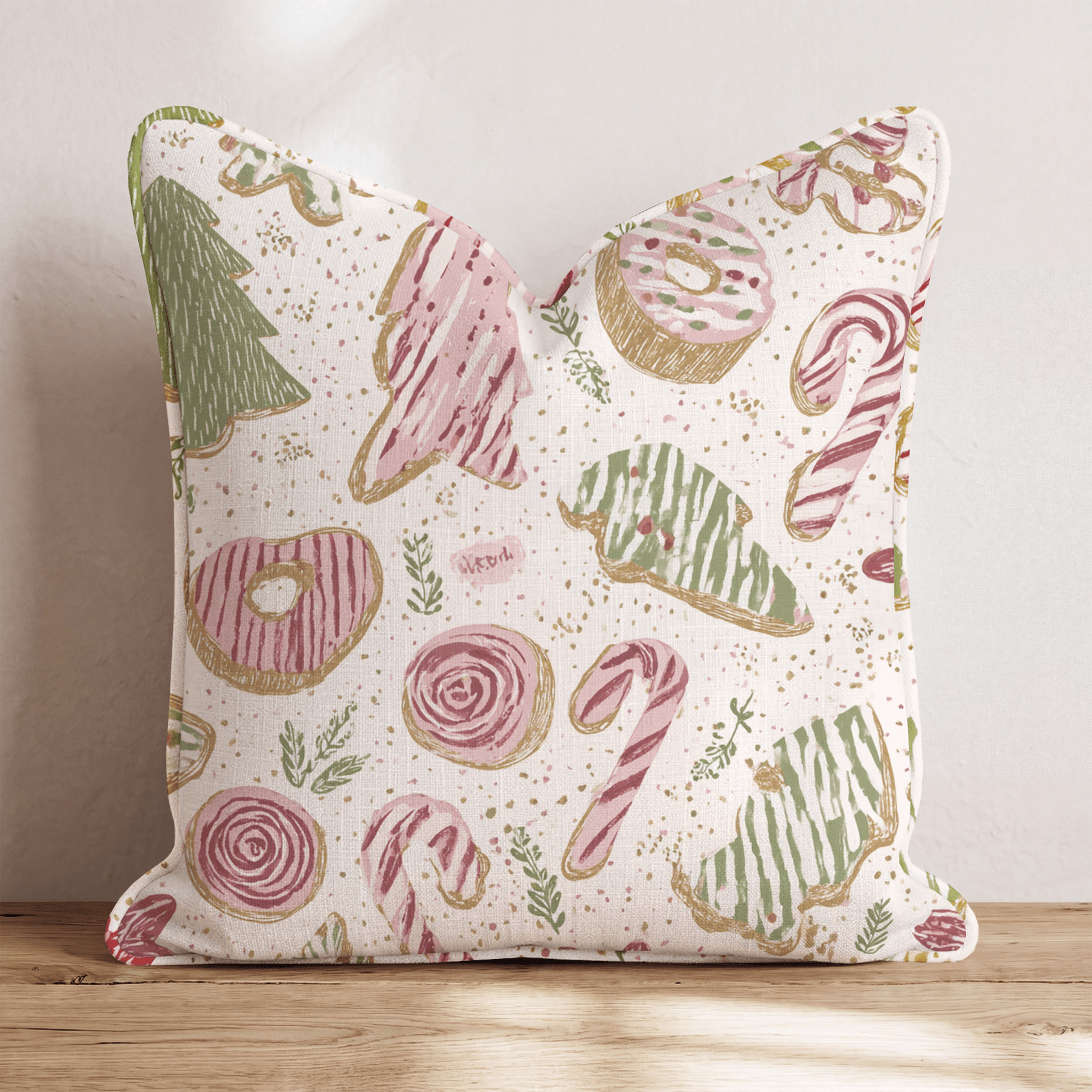 Holiday Bakery Confetti Throw Pillow - Hillcroft Home