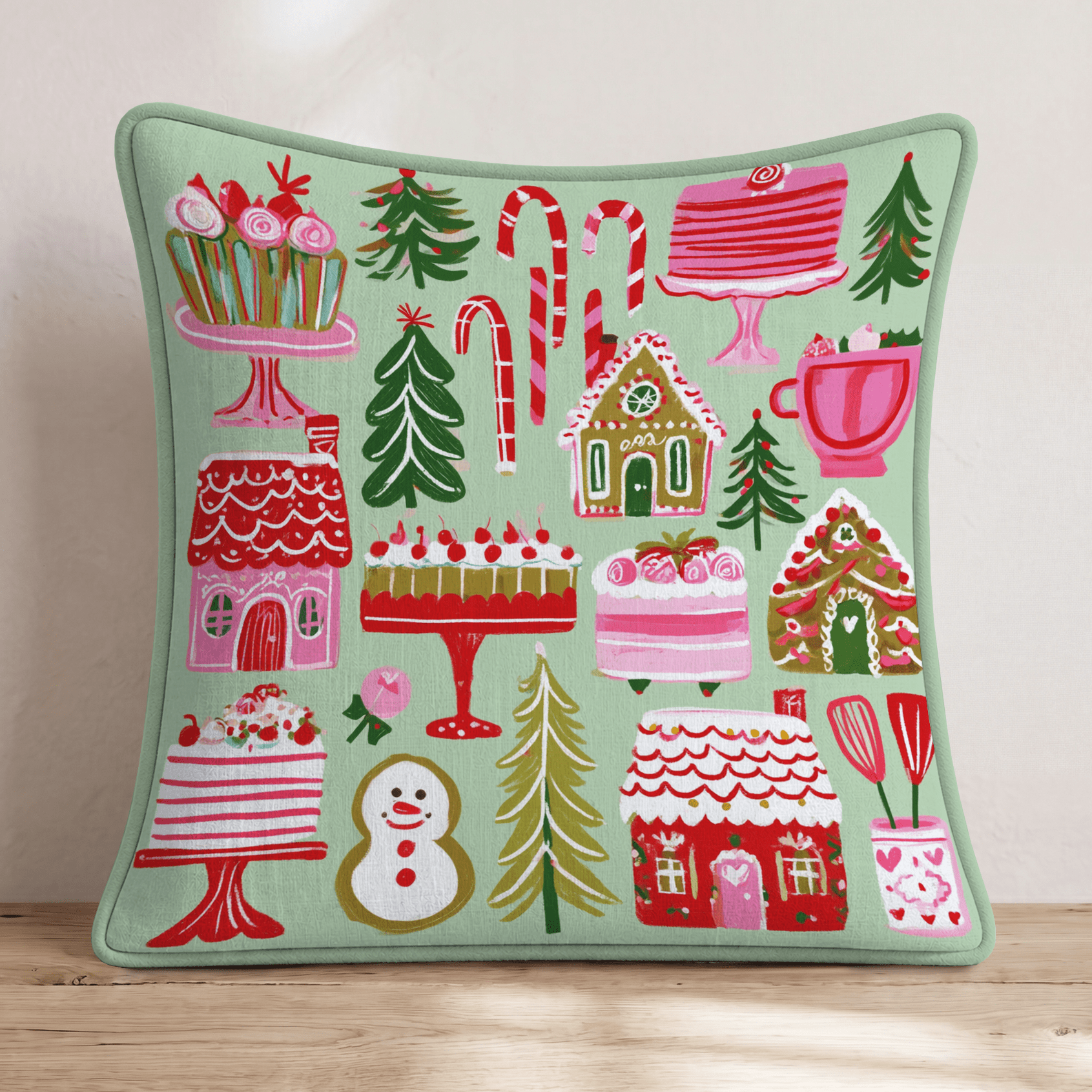 Holiday Baking Throw Pillow - Hillcroft Home