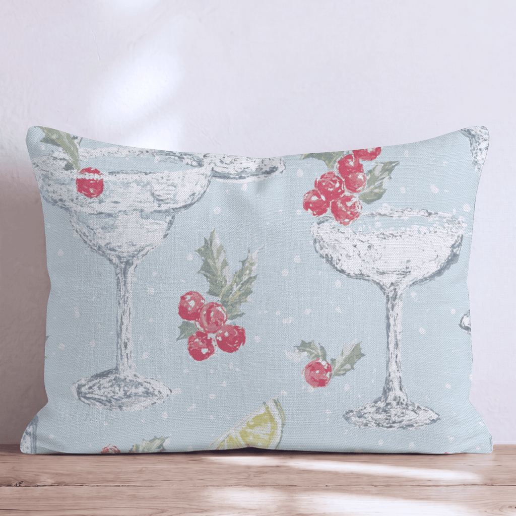 Holly Coupe Blue Throw Pillow - Hillcroft Home