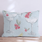 Holly Coupe Blue Throw Pillow - Hillcroft Home