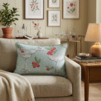 Holly Coupe Blue Throw Pillow - Hillcroft Home
