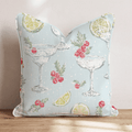 Holly Coupe Blue Throw Pillow - Hillcroft Home