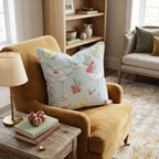 Holly Coupe Blue Throw Pillow - Hillcroft Home