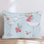 Holly Coupe Blue Throw Pillow - Hillcroft Home