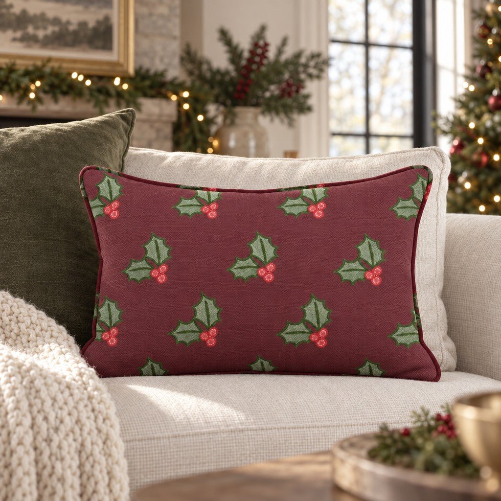 Holly Dazy Throw Pillow throw pillow - Hillcroft Home