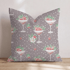 Holly Espresso Martini Throw Pillow - Hillcroft Home