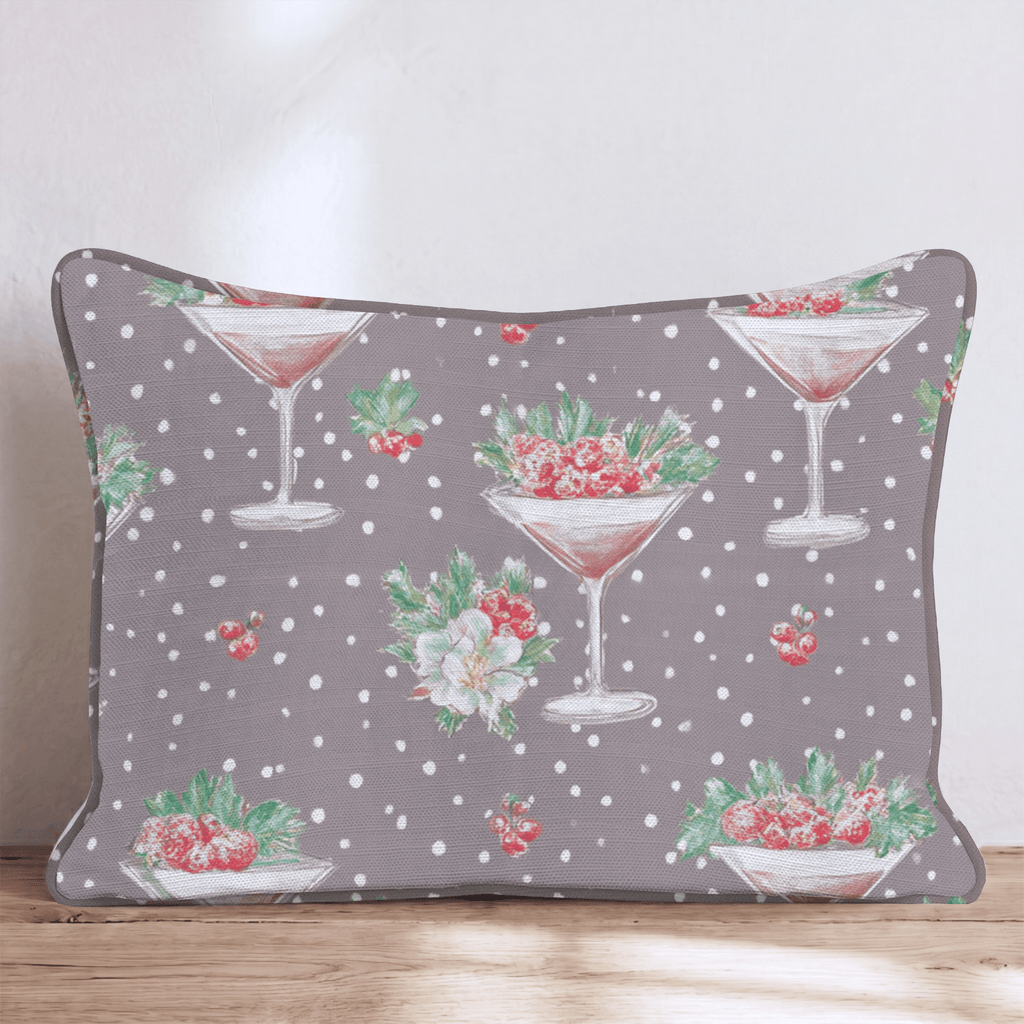 Holly Espresso Martini Throw Pillow - Hillcroft Home