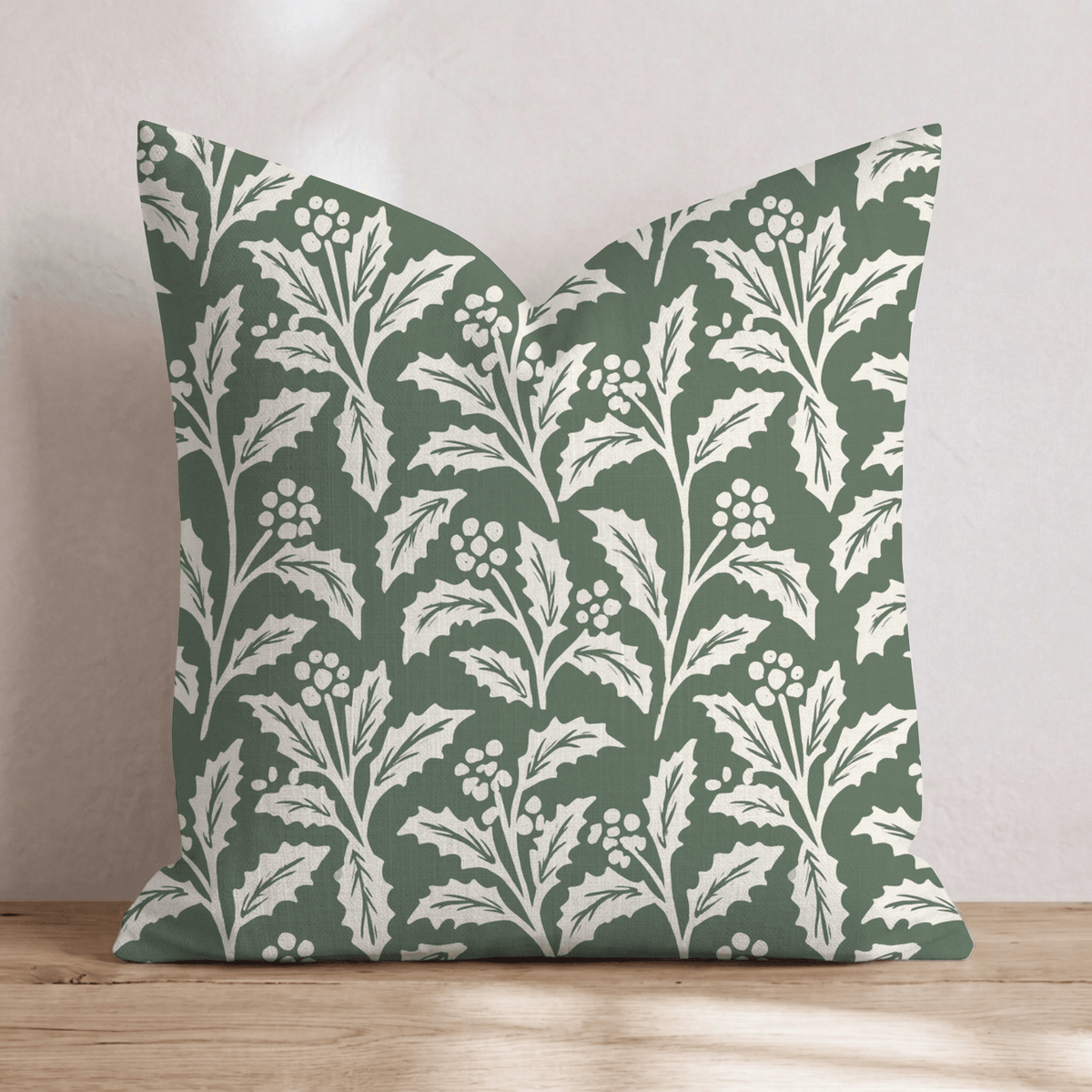 Holly Go Lightly Throw Pillow throw pillow - Hillcroft Home
