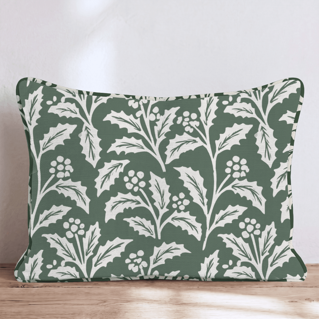 Holly Go Lightly Throw Pillow throw pillow - Hillcroft Home