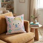 Holly Hat French Bulldog Throw Pillow - Hillcroft Home