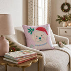 Holly Hat Labrador Retriever Throw Pillow throw pillow - Hillcroft Home