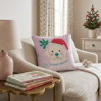 Holly Hat Labrador Retriever Throw Pillow - Hillcroft Home