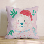 Holly Hat Retriever Throw Pillow - Hillcroft Home