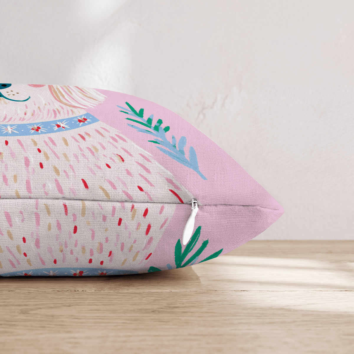 Holly Hat Retriever Throw Pillow - Hillcroft Home