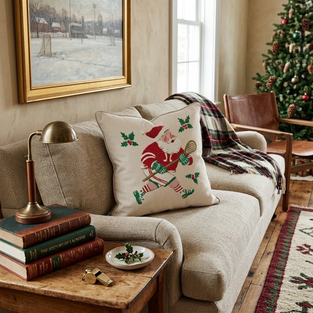 Holly Lacrosse Run Throw Pillow - Hillcroft Home