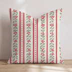 Holly Lane Stripe Throw Pillow throw pillow - Hillcroft Home