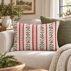 Holly Lane Stripe Throw Pillow throw pillow - Hillcroft Home