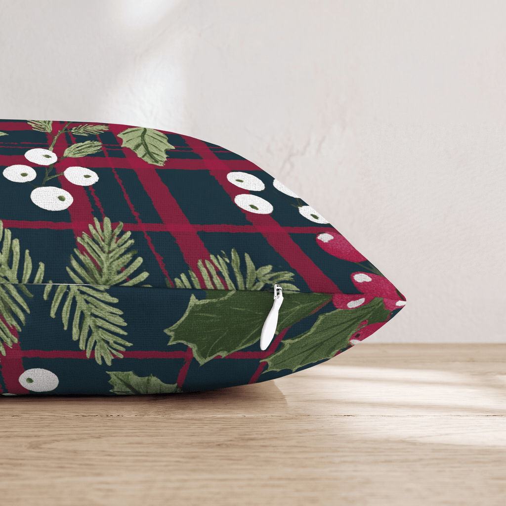 Holly n' Jolly 2 Throw Pillow - Hillcroft Home