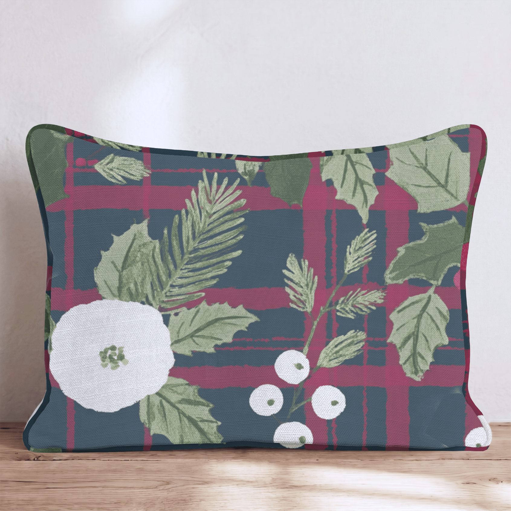 Holly n' Jolly 2 Throw Pillow - Hillcroft Home