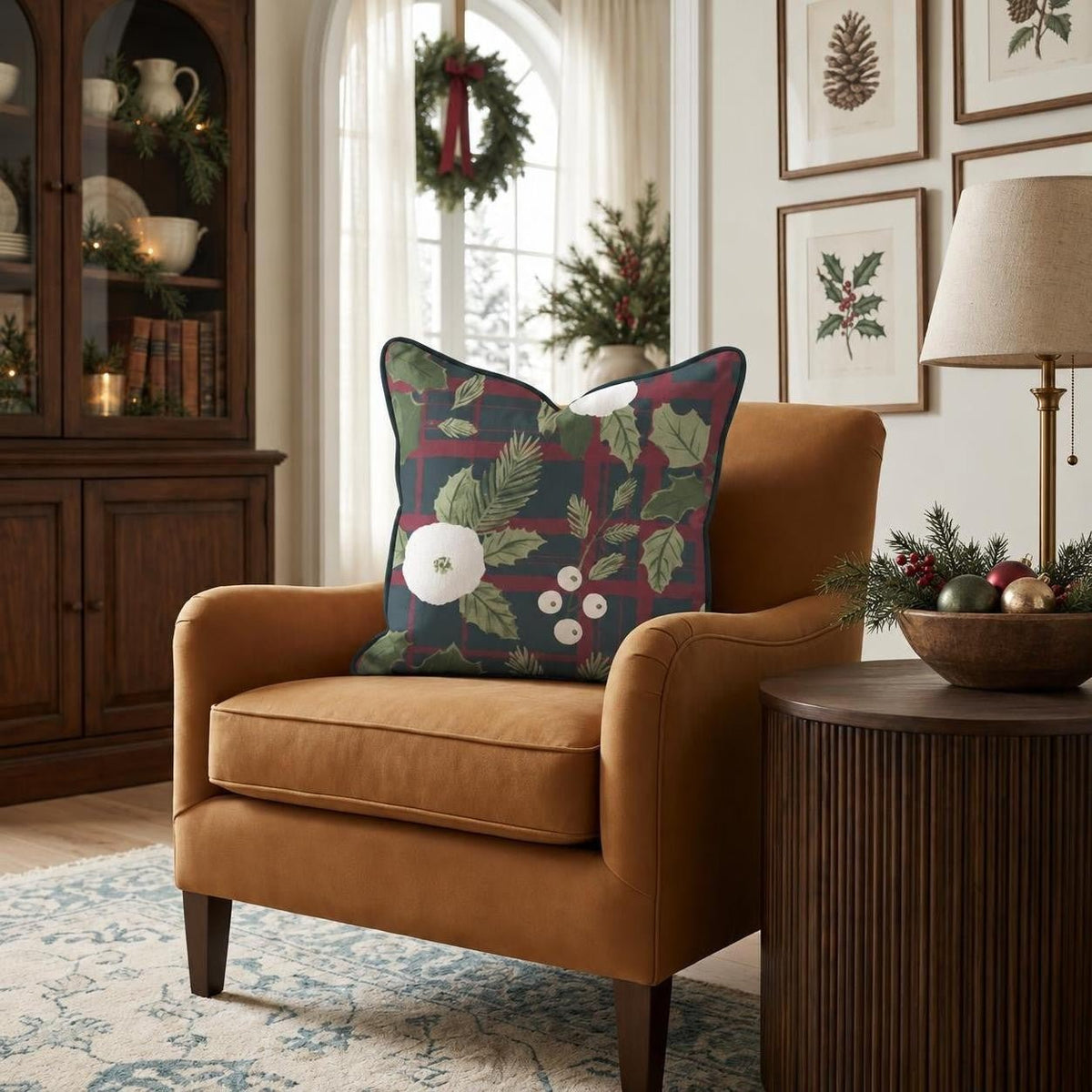 Holly n' Jolly 2 Throw Pillow throw pillow - Hillcroft Home