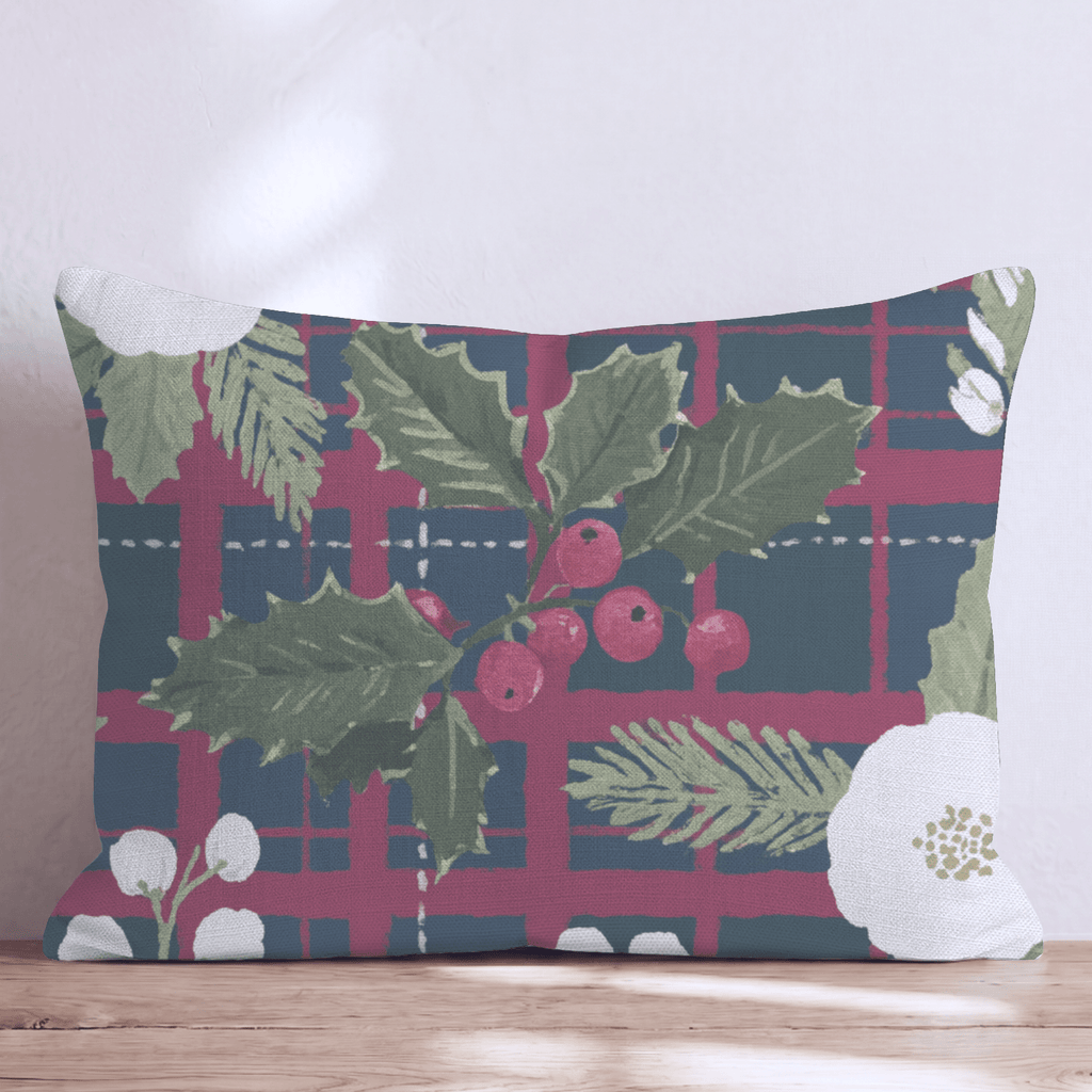 Holly n' Jolly Throw Pillow - Hillcroft Home