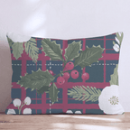 Holly n' Jolly Throw Pillow - Hillcroft Home
