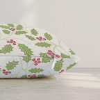Holly Scroll Throw Pillow throw pillow - Hillcroft Home