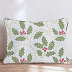 Holly Scroll Throw Pillow throw pillow - Hillcroft Home