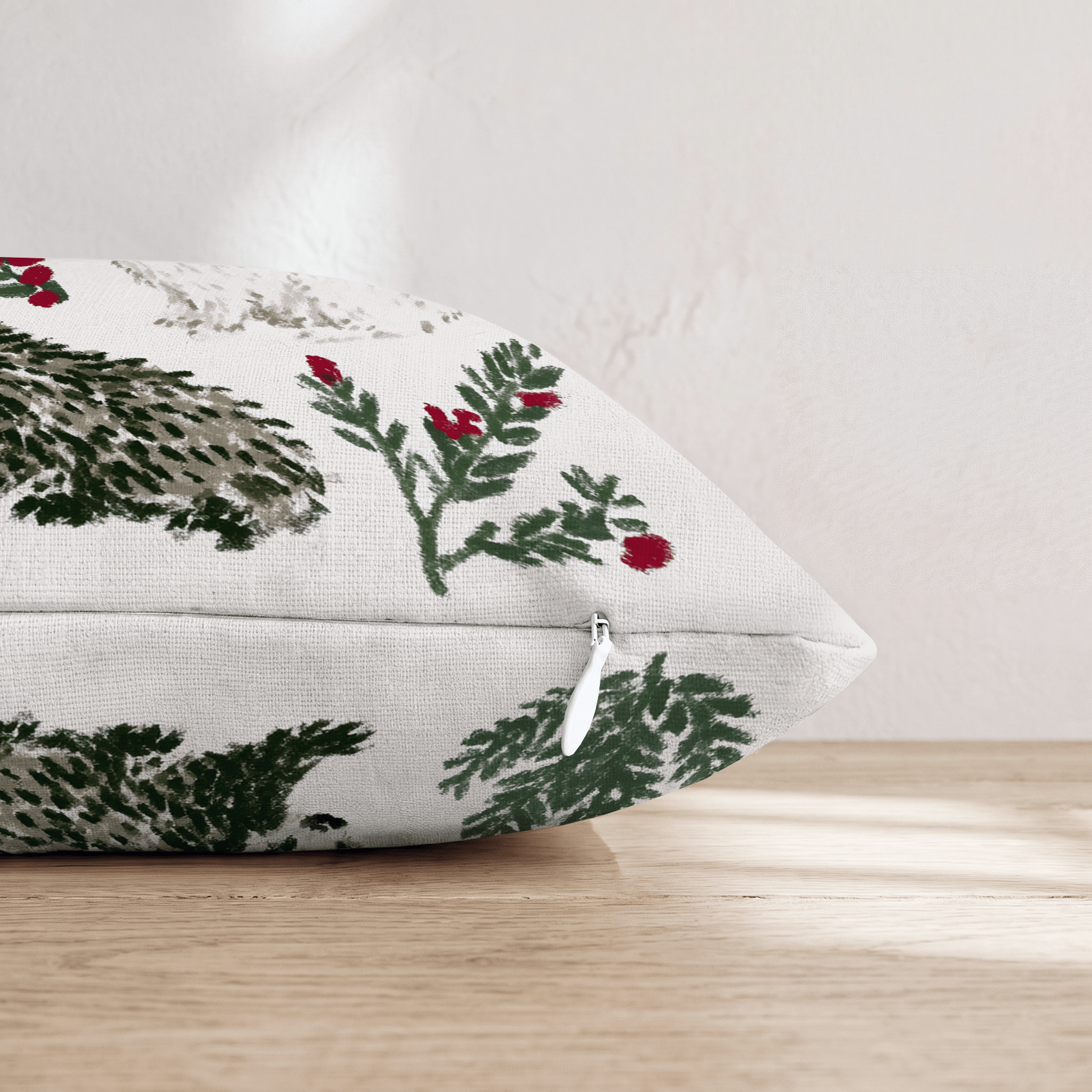 Holly Woodlands Throw Pillow - Hillcroft Home