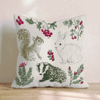 Holly Woodlands Throw Pillow - Hillcroft Home