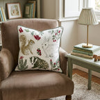 Holly Woodlands Throw Pillow - Hillcroft Home