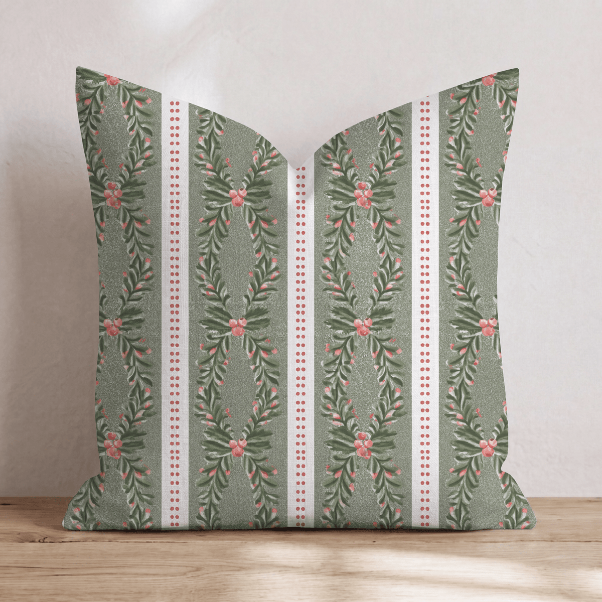 Hollyday Stripe Throw Pillow throw pillow - Hillcroft Home