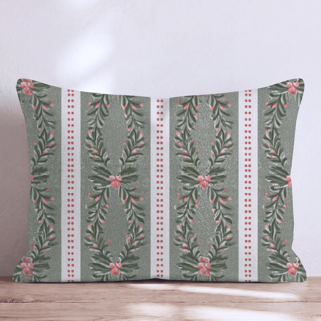 Hollyday Stripe Throw Pillow throw pillow - Hillcroft Home