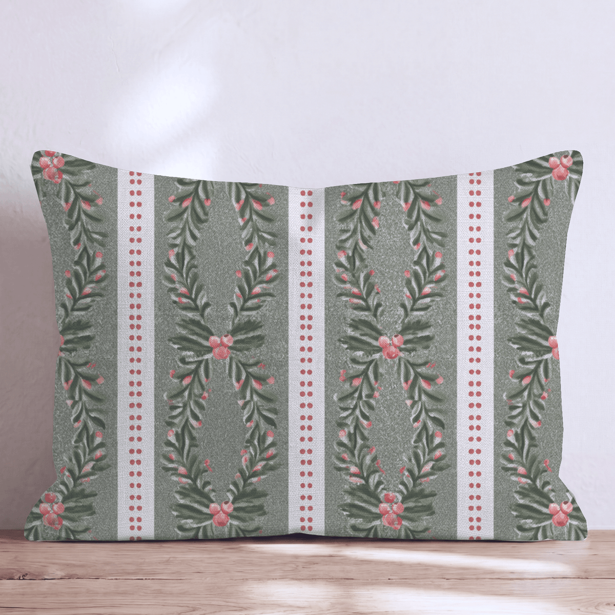 Hollyday Stripe Throw Pillow throw pillow - Hillcroft Home