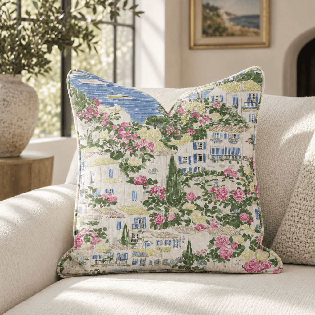 Home On The Coast Throw Pillow throw pillow - Hillcroft Home